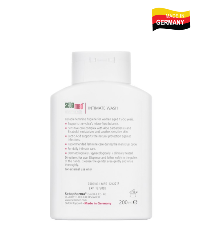 Dung dịch vệ sinh phụ nữ Sebamed pH3.8 200ml