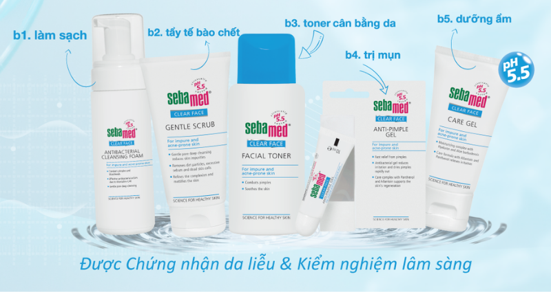 5 bước chăm sóc da mụn Sebamed – www.sebamed.com.vn