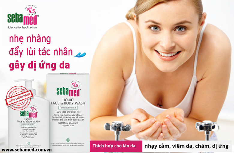 Sữa rửa mặt và tắm toàn thân dành cho da nhạy cảm Sebamed