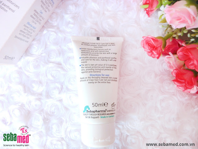 san pham gel cham soc da mat sebamed - 4