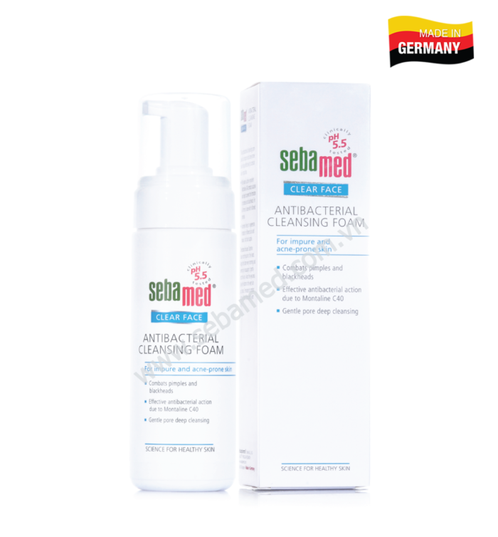 Sữa rửa mặt tạo bọt giúp kháng khuẩn, giảm mụn Sebamed (150ml) - Ảnh 4