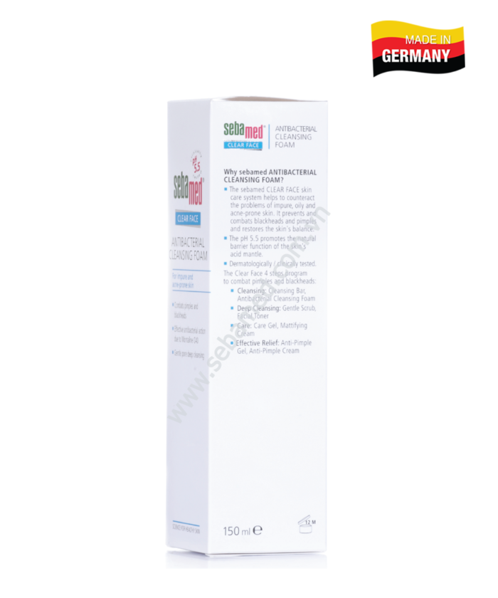 Sữa rửa mặt tạo bọt giúp kháng khuẩn, giảm mụn Sebamed (150ml) - Ảnh 6
