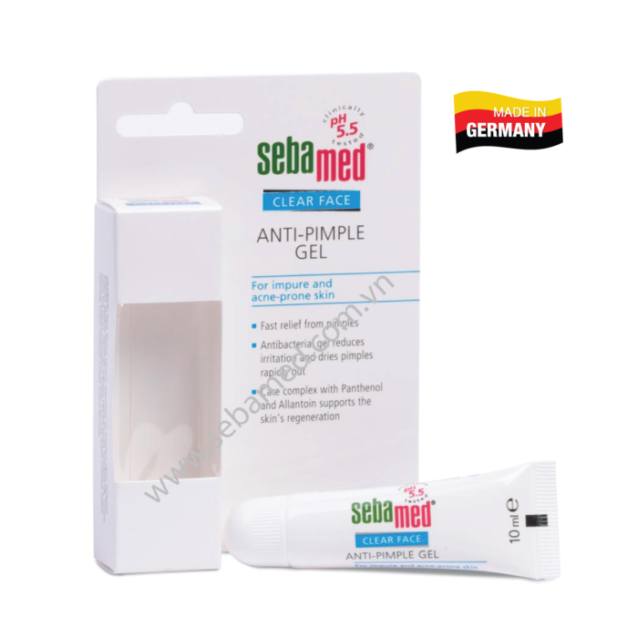 Gel trị mụn kháng khuẩn Sebamed pH5.5 nhập khẩu 100% từ Đức – www.sebamed.com.vn