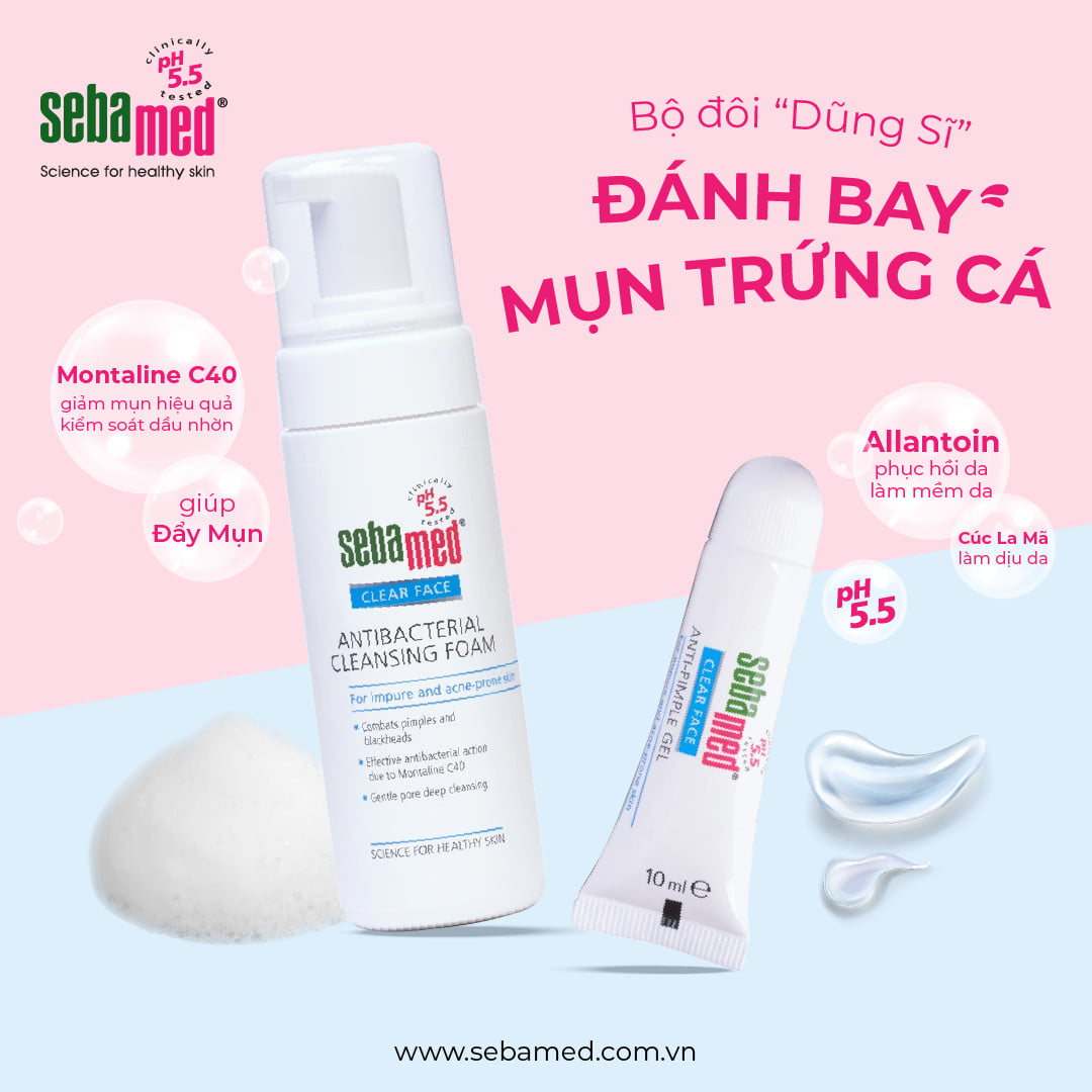 Bộ sản phẩm trị mụn giá rẻ mà hiệu quả khó có thể bỏ qua - 1 - sebamed Bộ đôi trị mụn hiệu quả Sebamed – www.sebamed.com.vn