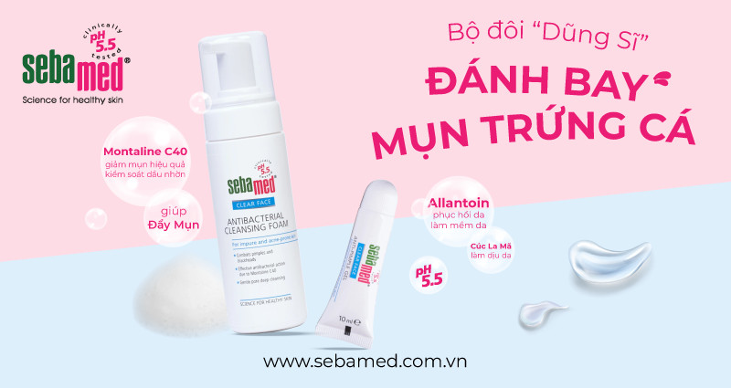 Bộ đôi trị mụn hiệu quả Sebamed – www.sebamed.com.vn