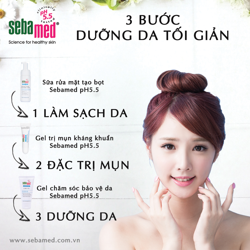 3 bước dưỡng da tối giản cùng Sebamed