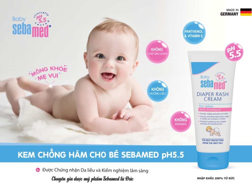 kem chong ham ta cho be sebamed pH5 5 - 3