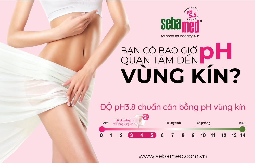 6 bí quyết giúp chị em cân bằng ph vùng kín tự nhiên - sebamed độ pH vùng kín