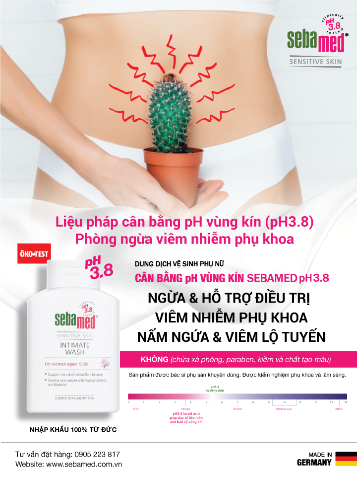 Dung dịch vệ sinh phụ nữ Sebamed pH3.8