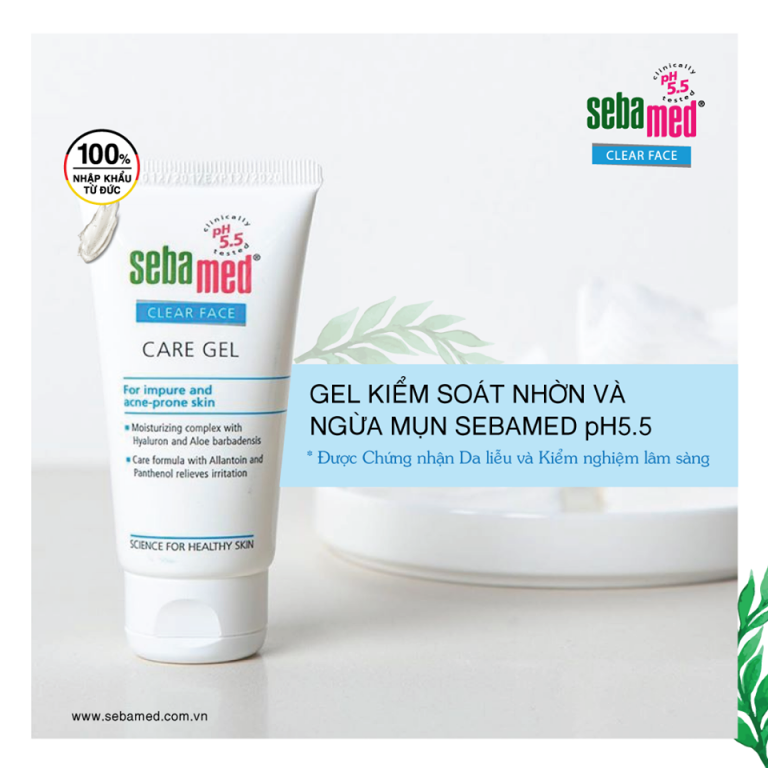 5 bước trị mụn hiệu quả từ công thức ph5. 5 - 3 - sebamed Gel dưỡng ẩm chăm sóc và bảo vệ da Sebamed pH5.5 – www.sebamed.com.vn