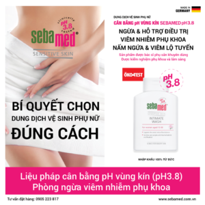 Dung dịch vệ sinh phụ nữ Sebamed pH3.8