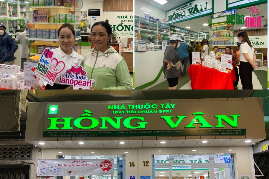 Event soi da, tặng sample, training & tuần lễ vàng sebamed tại chuỗi nhà thuốc, đối tác ở an giang - 5 - sebamed Không khí event sôi động tại nhà thuốc Hồng Vân